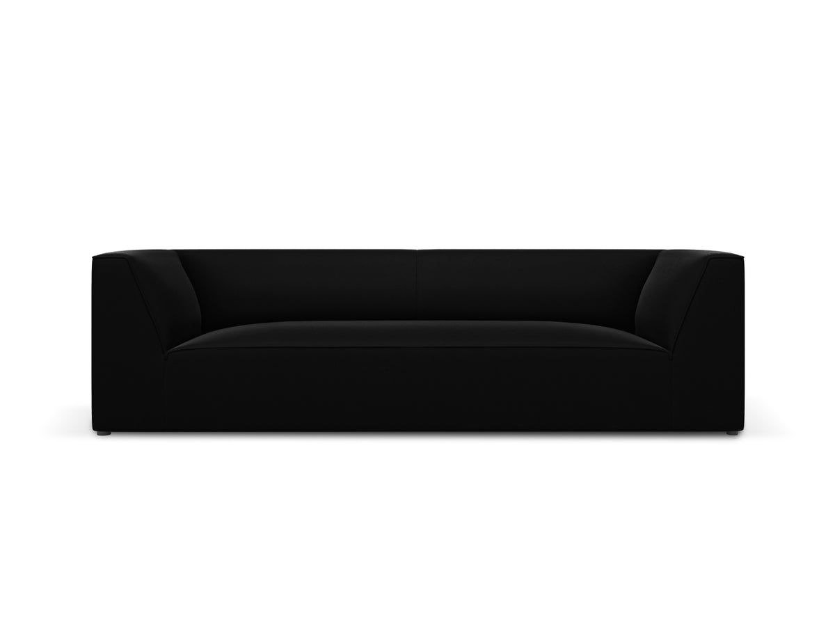 Ruby Velour Sofa 3 Sitzer in Black-Salvador präsentiert im Onlineshop von KAQTU Design AG. 3er Sofa ist von Micadoni