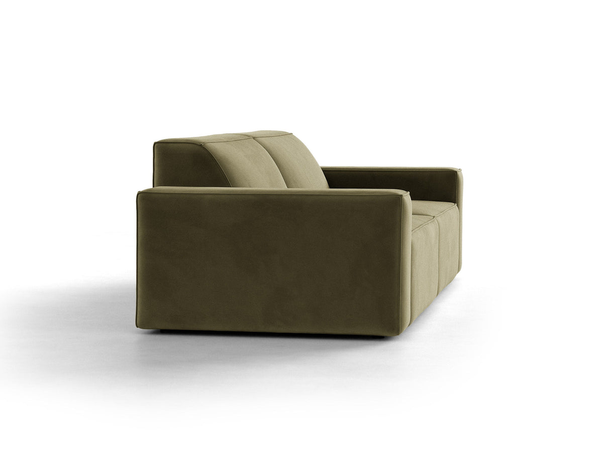 Jodie Velour modulares Sofa 3 Sitzer in Green-Bluvel präsentiert im Onlineshop von KAQTU Design AG. 3er Sofa ist von Micadoni