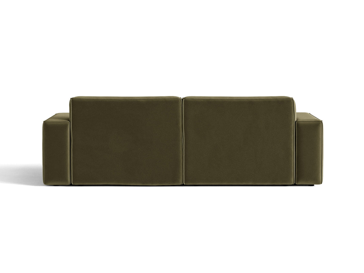 Jodie Velour modulares Sofa 3 Sitzer in Green-Bluvel präsentiert im Onlineshop von KAQTU Design AG. 3er Sofa ist von Micadoni