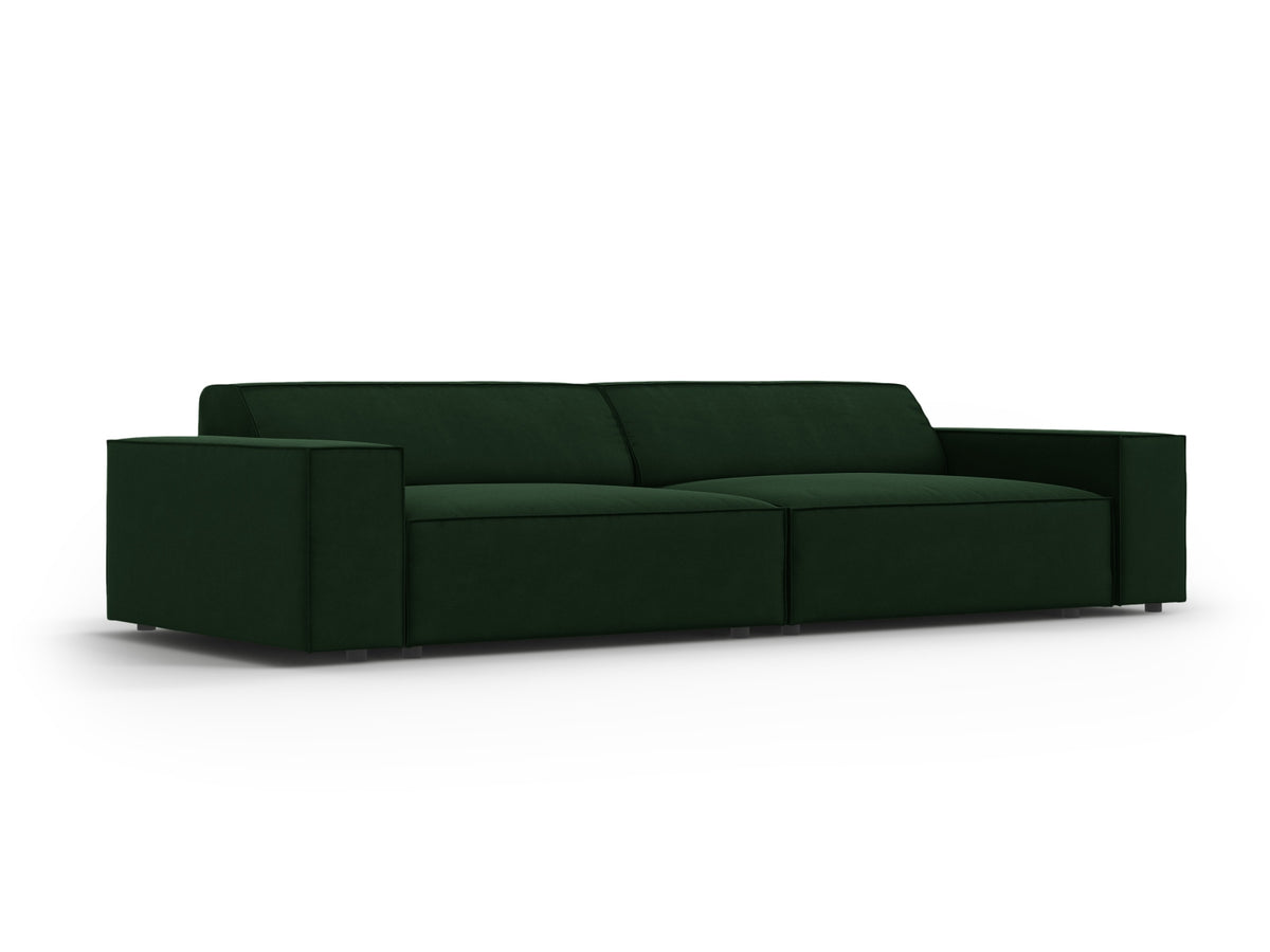 Jodie Velour modulares Sofa 3 Sitzer in Bottle Green-Bluvel präsentiert im Onlineshop von KAQTU Design AG. 3er Sofa ist von Micadoni