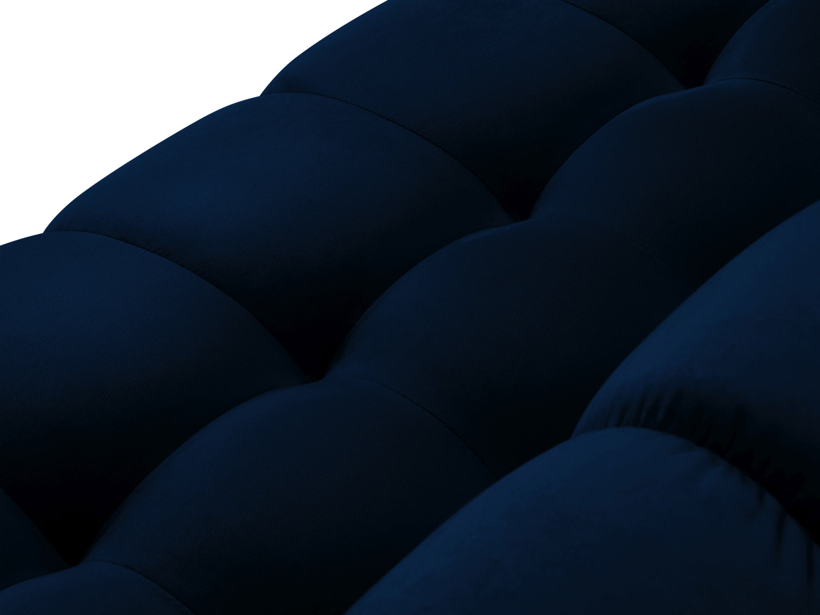 Mamaia Velour Sofa 3 Sitzer in Royal Blue/Schwarz präsentiert im Onlineshop von KAQTU Design AG. 3er Sofa ist von Micadoni