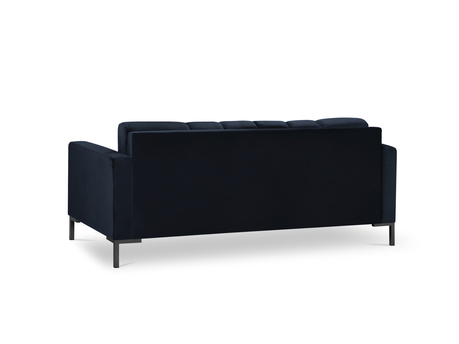Mamaia Velour Sofa 3 Sitzer in Dark Blue/Schwarz präsentiert im Onlineshop von KAQTU Design AG. 3er Sofa ist von Micadoni