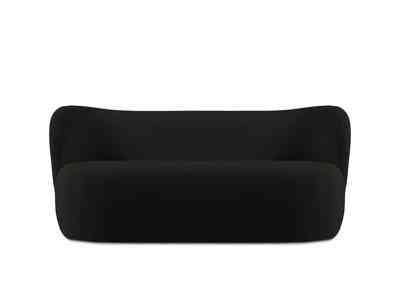 Saamit Boucle Sofa 3 Sitzer in Black präsentiert im Onlineshop von KAQTU Design AG. 3er Sofa ist von Micadoni