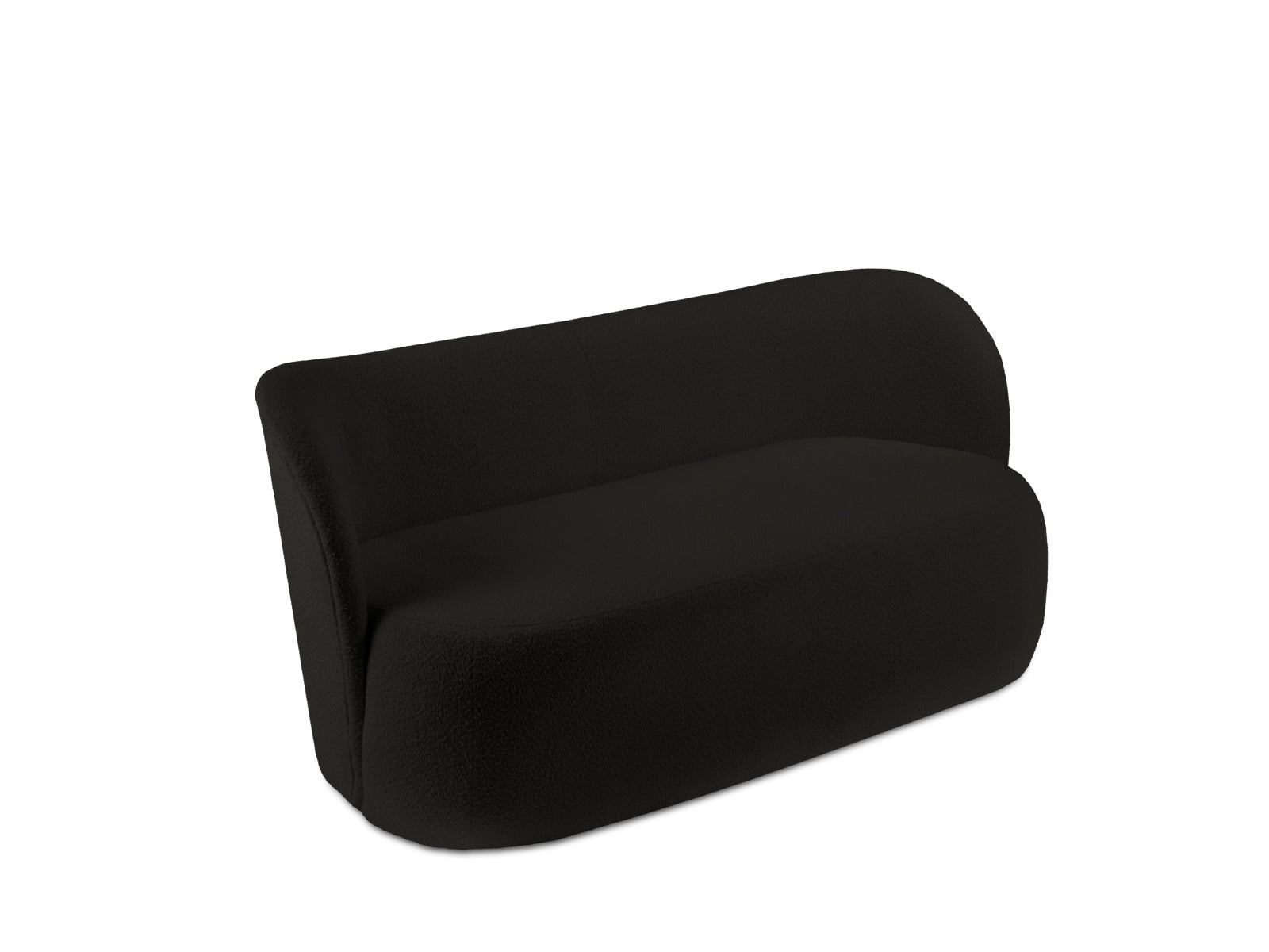 Saamit Boucle Sofa 3 Sitzer in Black präsentiert im Onlineshop von KAQTU Design AG. 3er Sofa ist von Micadoni