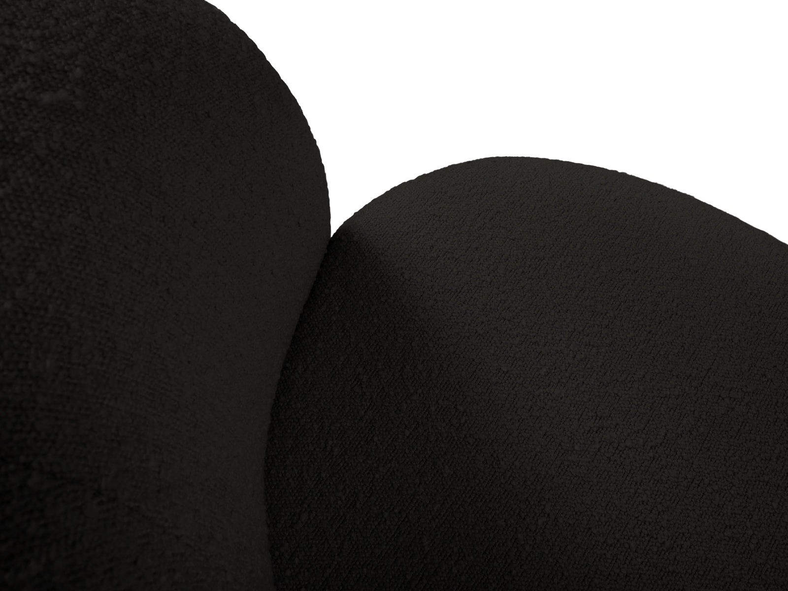 Saamit Boucle Sofa 3 Sitzer in Black präsentiert im Onlineshop von KAQTU Design AG. 3er Sofa ist von Micadoni