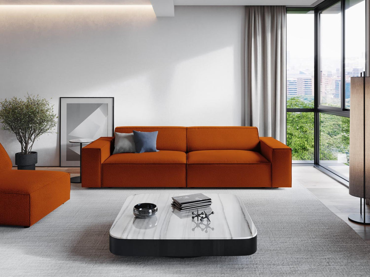 Jodie Modulares Sofa 3 Sitzer in Terracotta-Megan präsentiert im Onlineshop von KAQTU Design AG. 3er Sofa ist von Micadoni