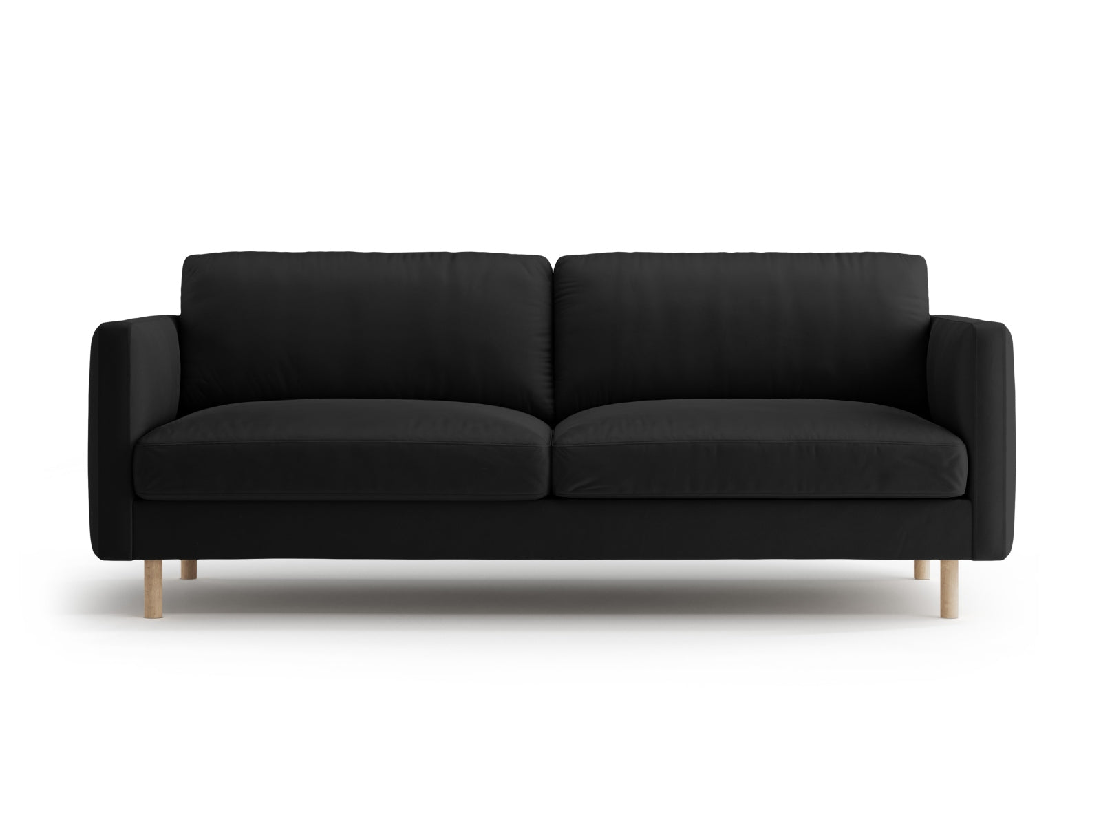 Eden Velour Sofa 3 Sitzer in Black-Paris präsentiert im Onlineshop von KAQTU Design AG. 3er Sofa ist von Micadoni