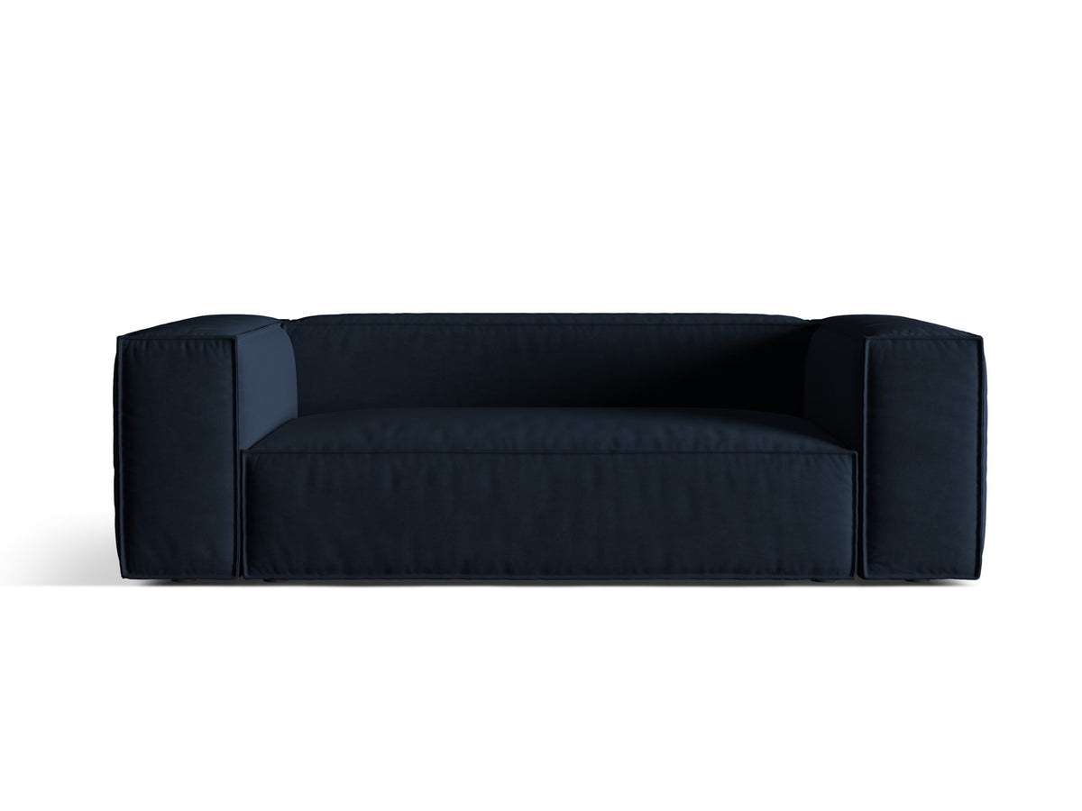 Nuria Velour Sofa 3 Sitzer in Dark Blue-Paris präsentiert im Onlineshop von KAQTU Design AG. 3er Sofa ist von Micadoni