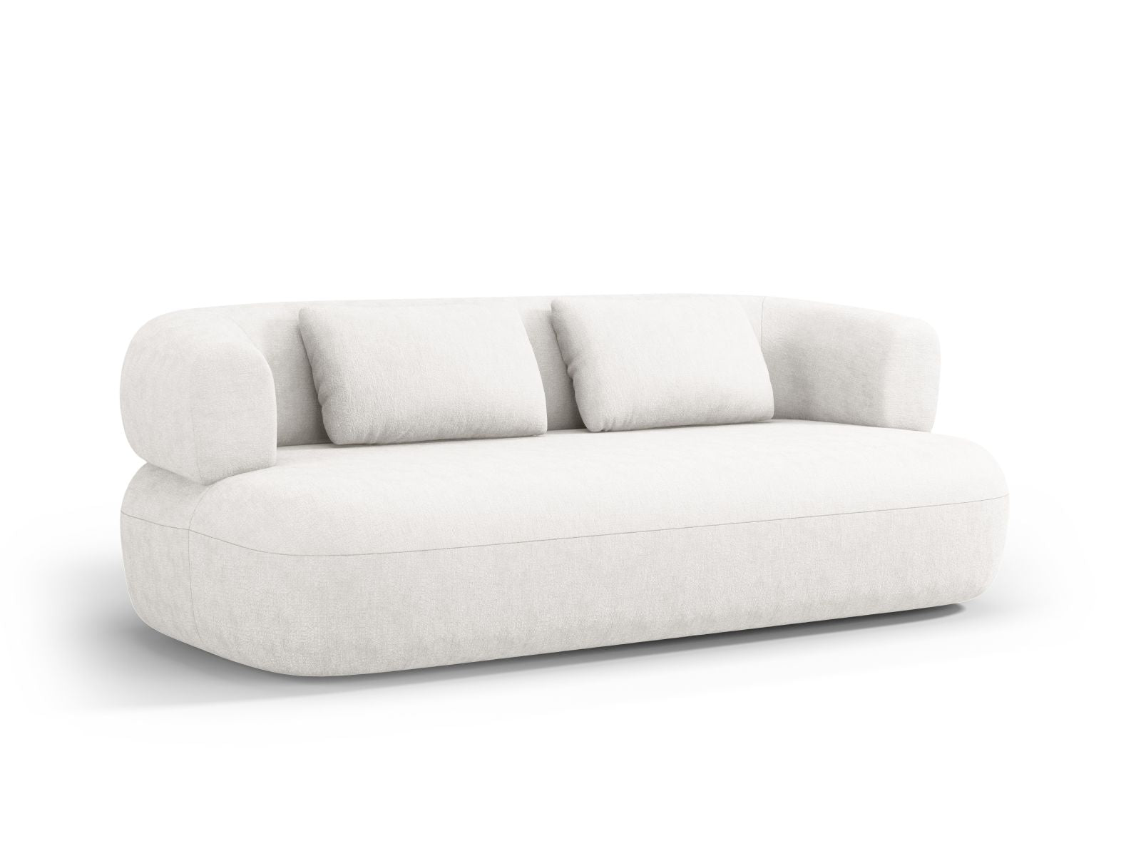 Elegantes 3-Sitzer Sofa Jenny in sanftem Beige, ideal für stilvolle Wohnräume. Hochwertige Verarbeitung von Micadoni.