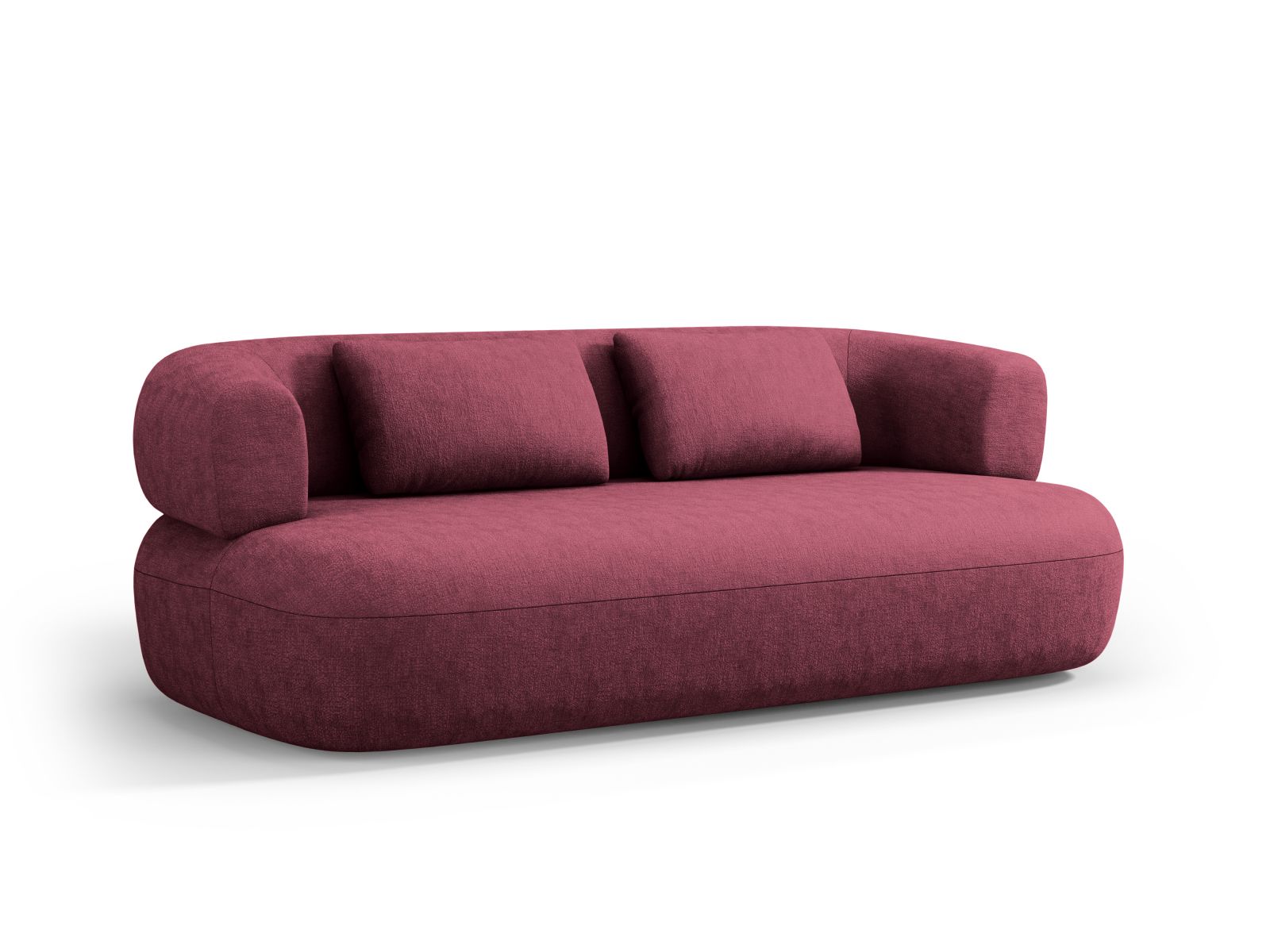 Elegantes 3-Sitzer Sofa Jenny in stilvollem Cherrywood, ideal für moderne Wohnräume, erhältlich bei KAQTU Design AG.