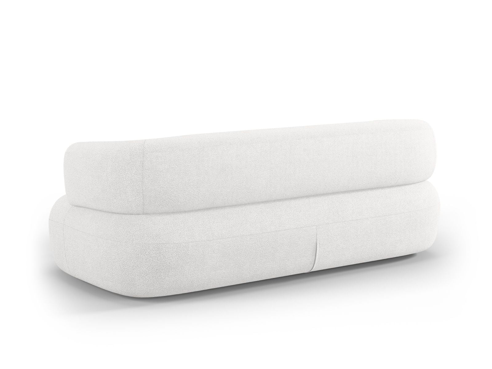 Modernes 3-Sitzer Sofa Jenny in zartem Ivory, perfekt für gemütliche Wohnzimmer. Hochwertige Materialien und stilvolles Design von Micadoni.