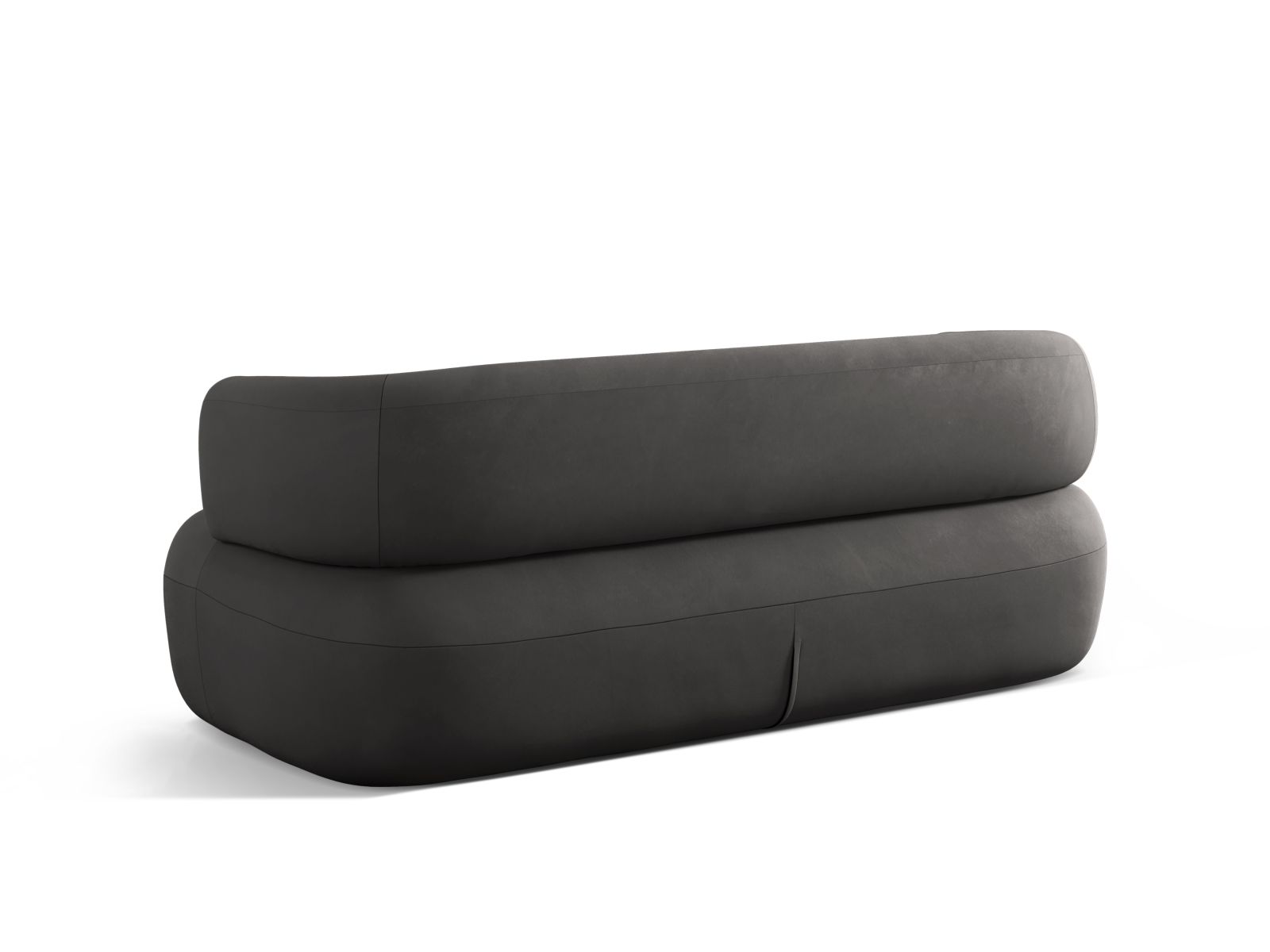 Elegantes 3-Sitzer Sofa Jenny in stilvollem Dunkelgrau von Micadoni, ideal für gemütliche Abende und modernes Wohndesign.