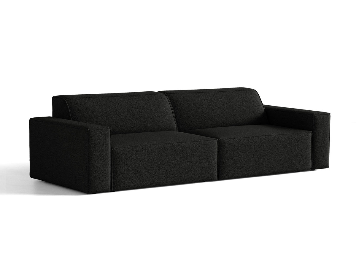 Jodie Boucle modulares Sofa 4 Sitzer in Black-Baloo präsentiert im Onlineshop von KAQTU Design AG. 4er Sofa ist von Micadoni