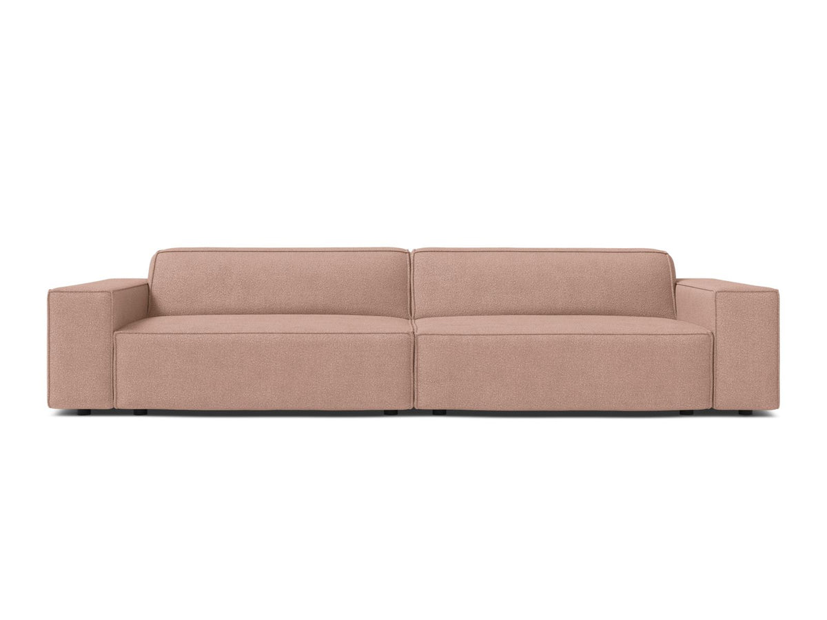 Jodie Boucle modulares Sofa 4 Sitzer in Powder Pink-Baloo präsentiert im Onlineshop von KAQTU Design AG. 4er Sofa ist von Micadoni