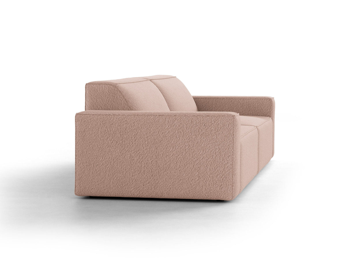 Jodie Boucle modulares Sofa 4 Sitzer in Powder Pink-Baloo präsentiert im Onlineshop von KAQTU Design AG. 4er Sofa ist von Micadoni
