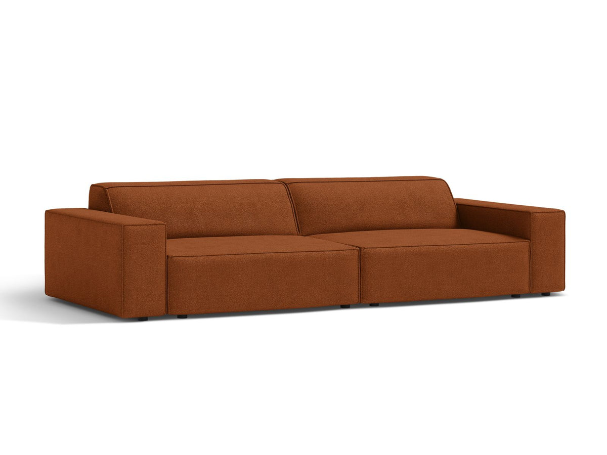 Jodie Boucle modulares Sofa 4 Sitzer in Terracotta-Baloo präsentiert im Onlineshop von KAQTU Design AG. 4er Sofa ist von Micadoni