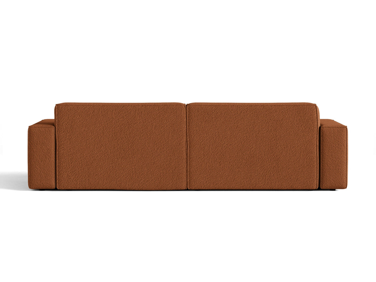 Jodie Boucle modulares Sofa 4 Sitzer in Terracotta-Baloo präsentiert im Onlineshop von KAQTU Design AG. 4er Sofa ist von Micadoni