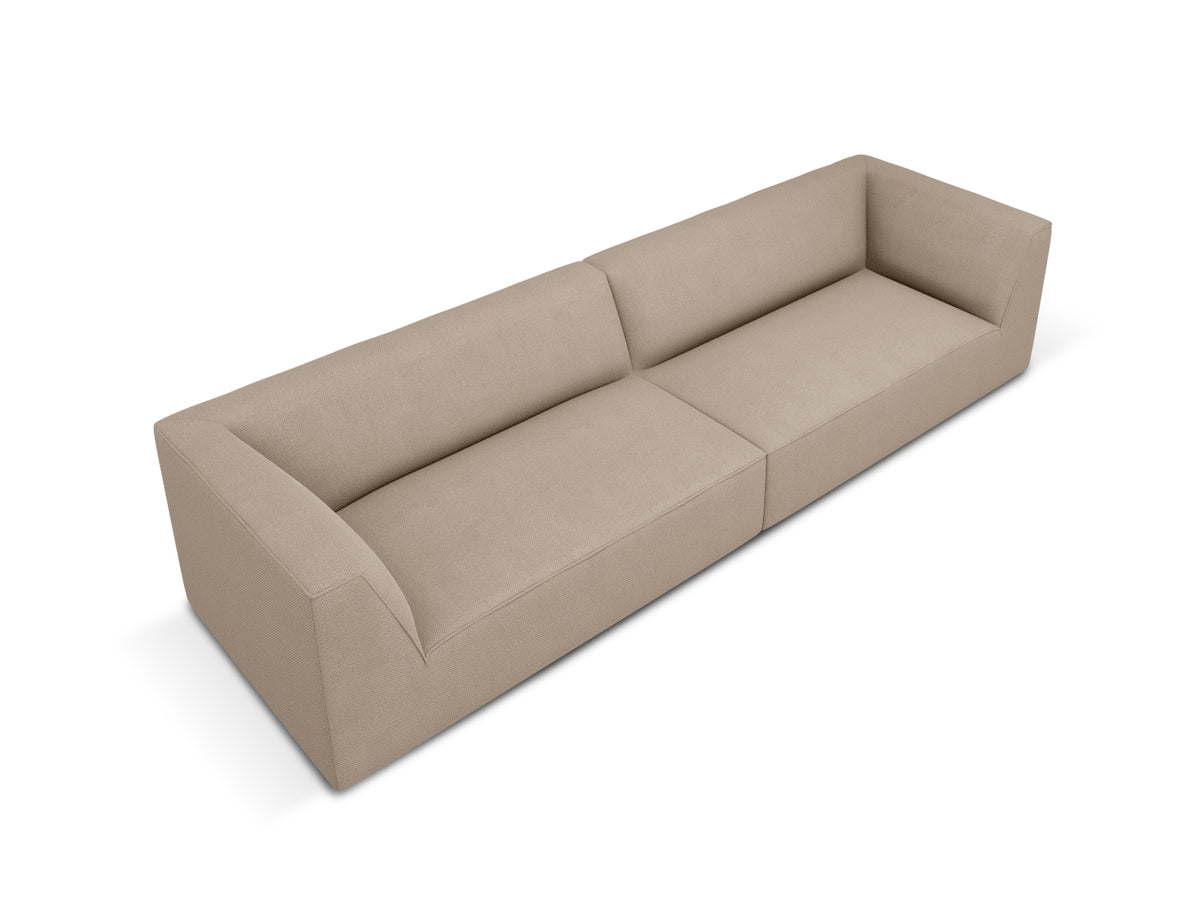 Ruby Sofa 4 Sitzer in Dark Beige-Ottawa präsentiert im Onlineshop von KAQTU Design AG. 4er Sofa ist von Micadoni