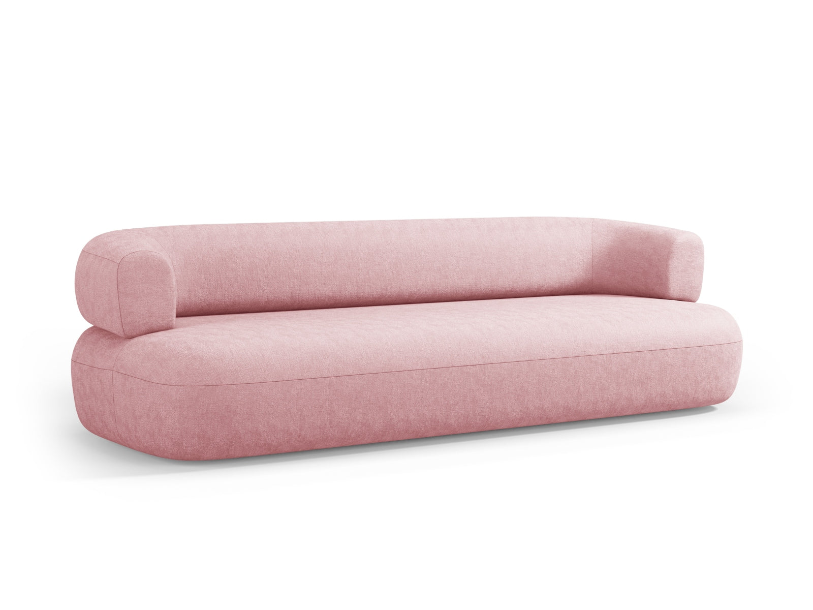 Elegantes 4-Sitzer Sofa Jenny in sanftem Rosaton, ideal für stilvolle Wohnräume und entspannte Abende von Micadoni.