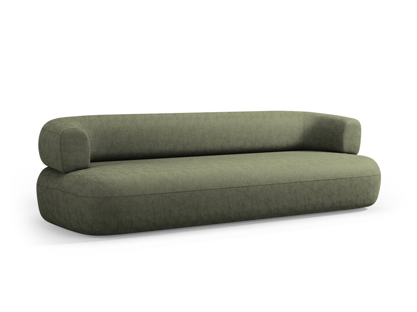 Elegantes 4-Sitzer Sofa Jenny von Micadoni in modernem Grünton, ideal für komfortable Wohnräume und gesellige Stunden.