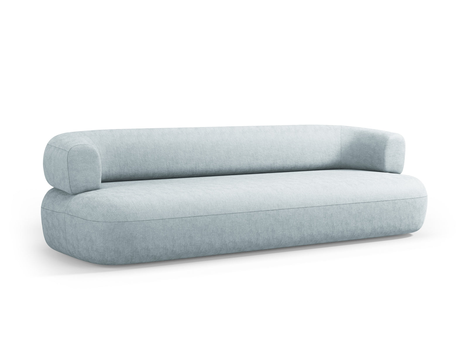 Elegantes 4-Sitzer Sofa Jenny in sanftem Hellblau, ideal für stilvolle Wohnräume. Komfort und Qualität vereint von Micadoni.