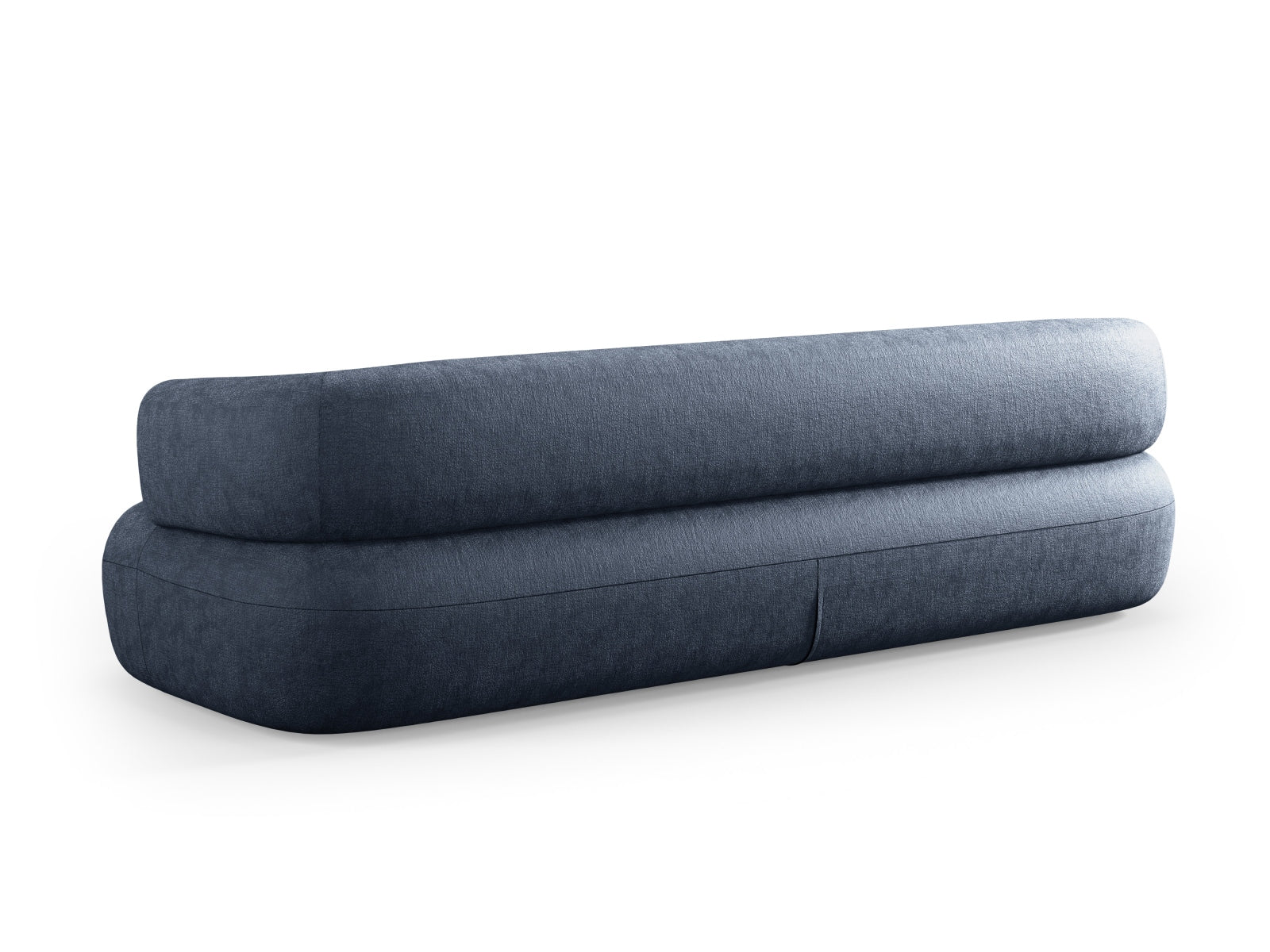 Modernes 4-Sitzer Jenny Sofa in tiefem Blau, perfekt für gemütliche Abende und stilvolle Einrichtung. Hochwertige Materialien von Micadoni.