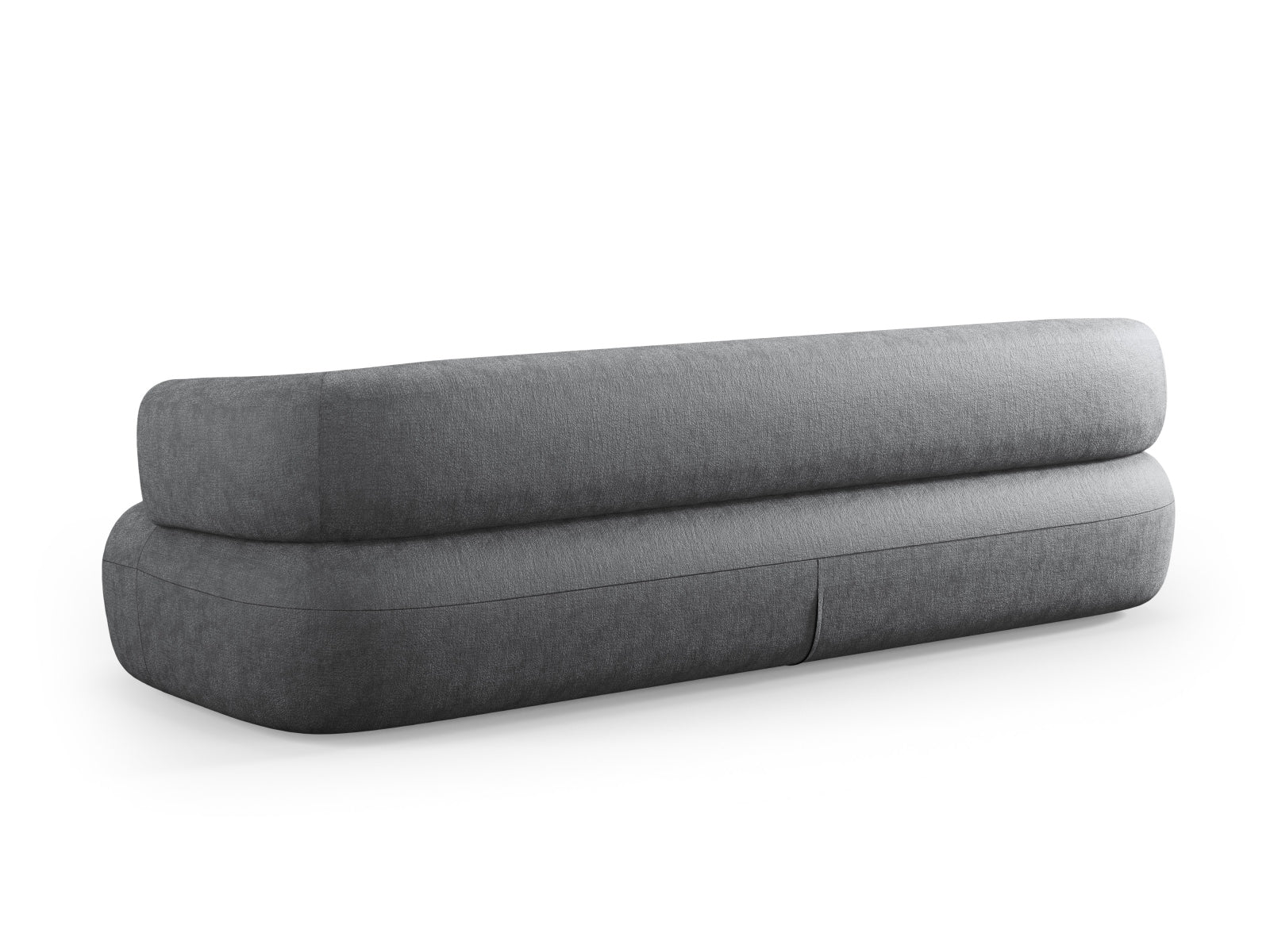Modernes 4-Sitzer Jenny Sofa in edlem Dunkelgrau, perfekt für gemütliche Abende und stilvolle Einrichtung. Hochwertige Materialien von Micadoni.