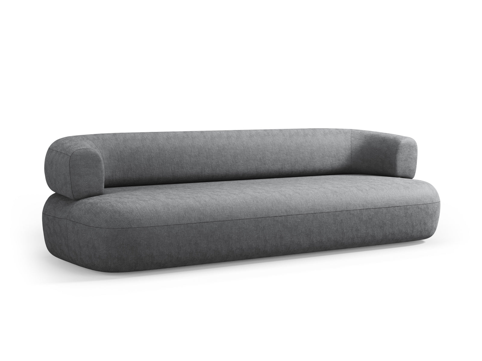 Elegantes 4-Sitzer Sofa Jenny in stilvollem Dunkelgrau, ideal für entspannte Stunden und geschmackvolle Wohnräume. Hochwertige Verarbeitung von Micadoni.