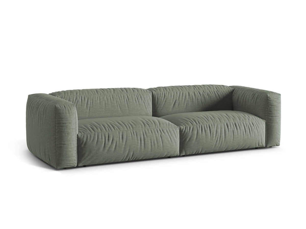 Martina Modulares Sofa 4 Sitzer in Moss Green-Boston präsentiert im Onlineshop von KAQTU Design AG. 4er Sofa ist von Micadoni