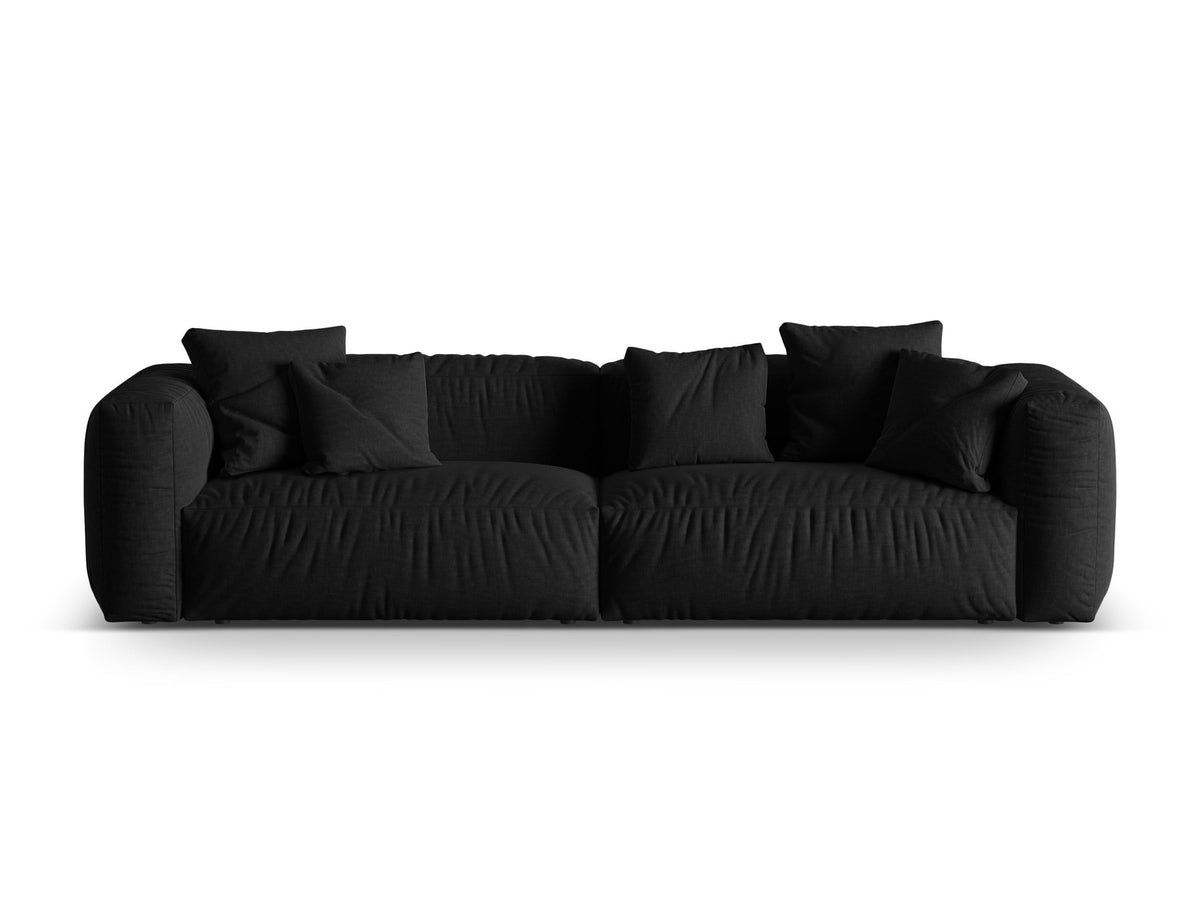 Martina Modulares Sofa 4 Sitzer in Black-Boston präsentiert im Onlineshop von KAQTU Design AG. 4er Sofa ist von Micadoni