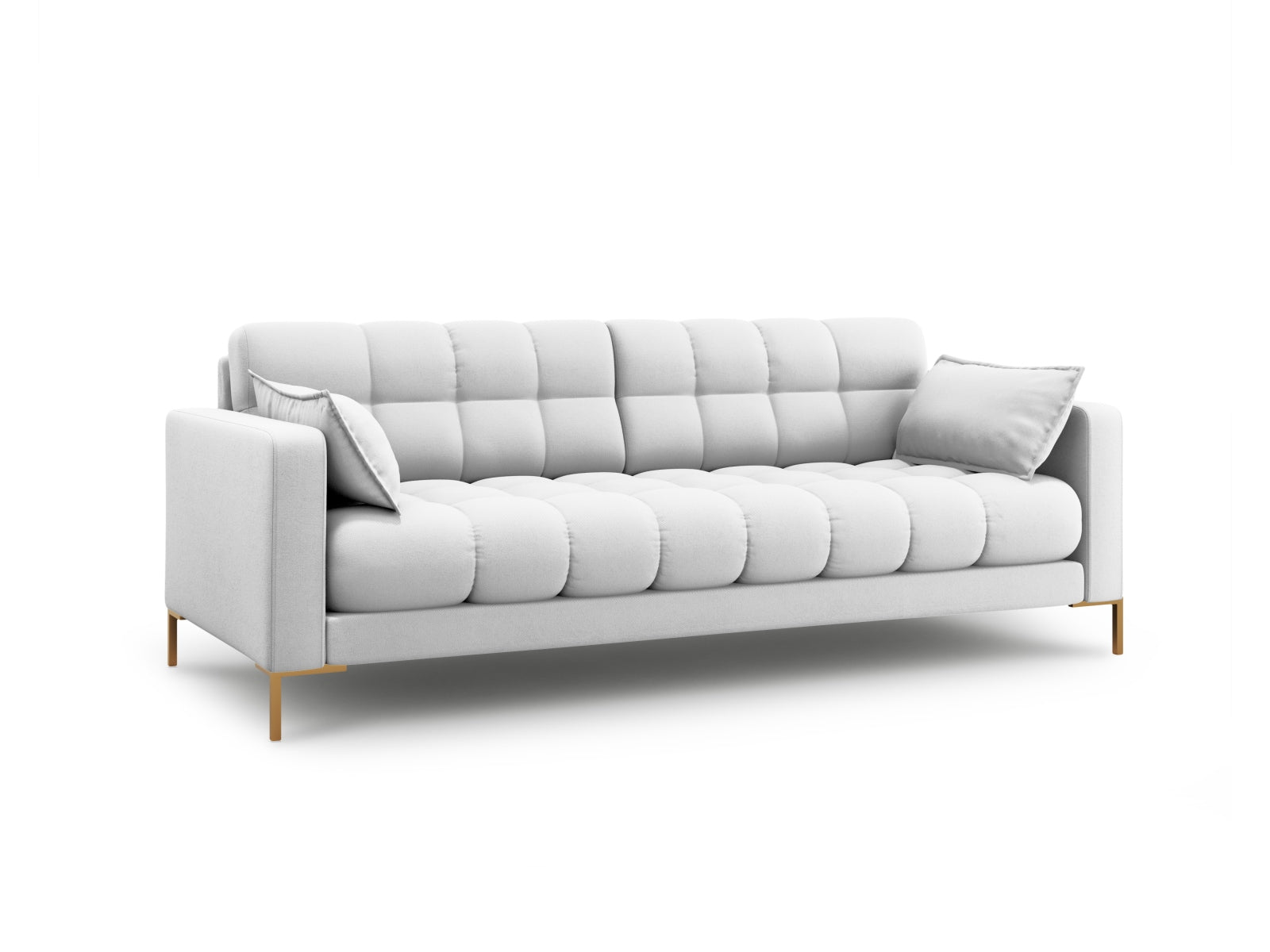 Mamaia Sofa 4 Sitzer in Light Grey/Gold präsentiert im Onlineshop von KAQTU Design AG. 4er Sofa ist von Micadoni