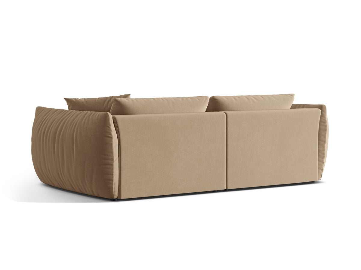 Chris Velour Modular Sofa 4 Sitzer in Sand-Casino präsentiert im Onlineshop von KAQTU Design AG. 4er Sofa ist von Micadoni