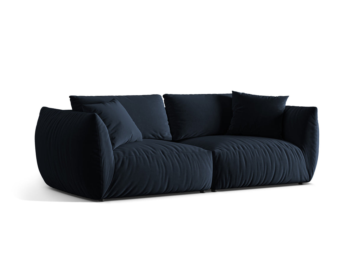 Chris Velour Modular Sofa 4 Sitzer in Royal Blue-Casino präsentiert im Onlineshop von KAQTU Design AG. 4er Sofa ist von Micadoni