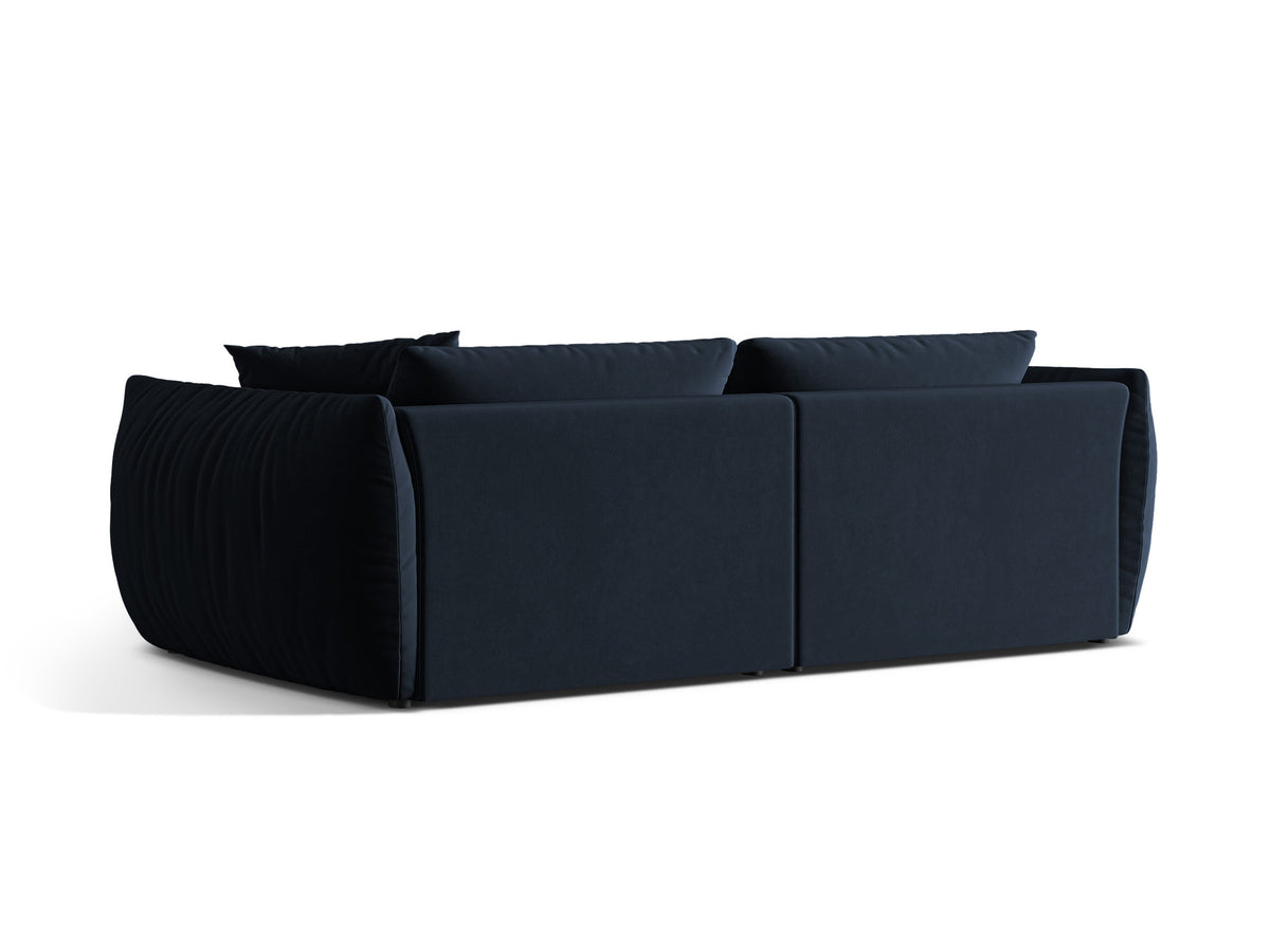 Chris Velour Modular Sofa 4 Sitzer in Royal Blue-Casino präsentiert im Onlineshop von KAQTU Design AG. 4er Sofa ist von Micadoni