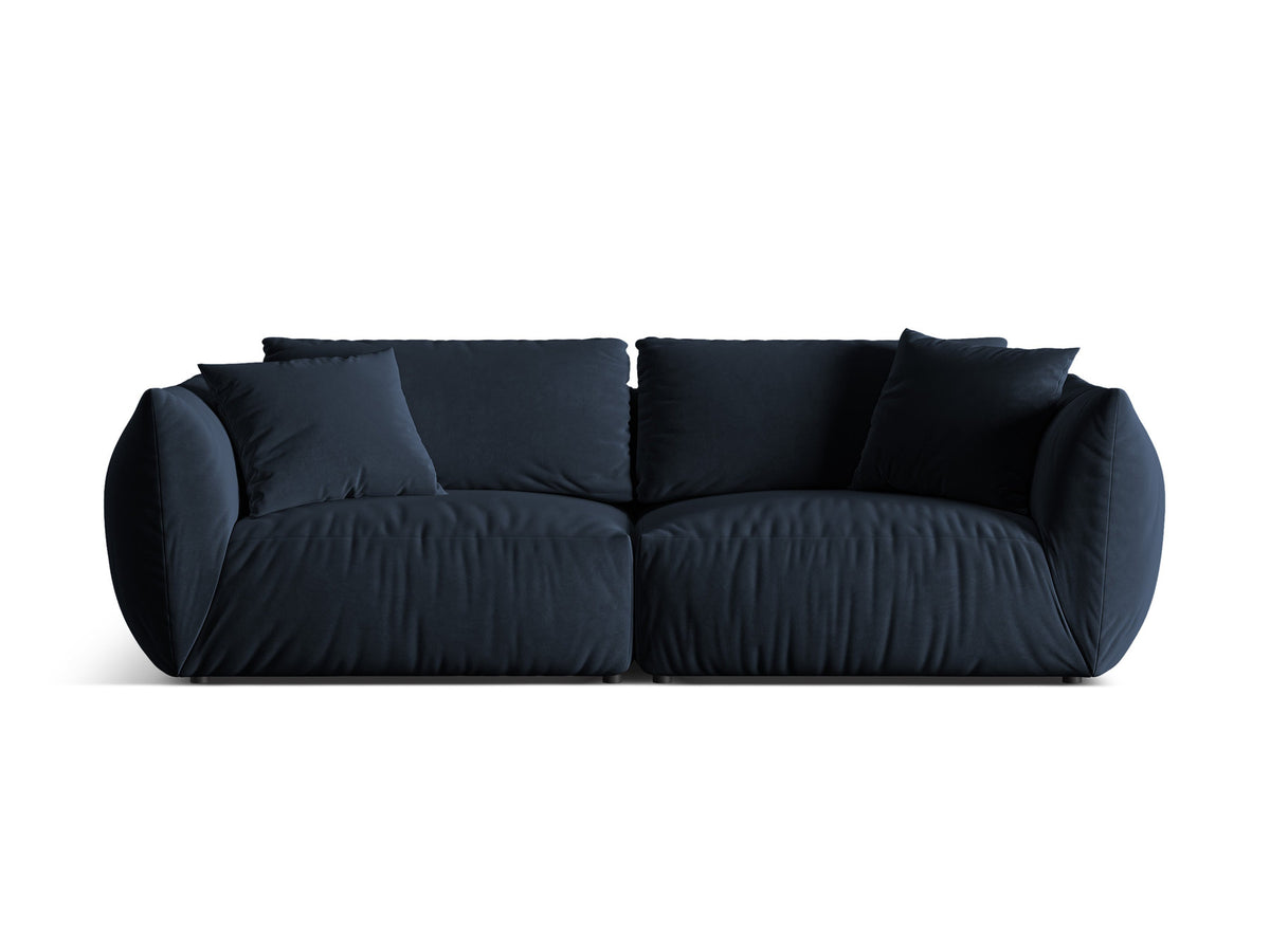 Chris Velour Modular Sofa 4 Sitzer in Royal Blue-Casino präsentiert im Onlineshop von KAQTU Design AG. 4er Sofa ist von Micadoni