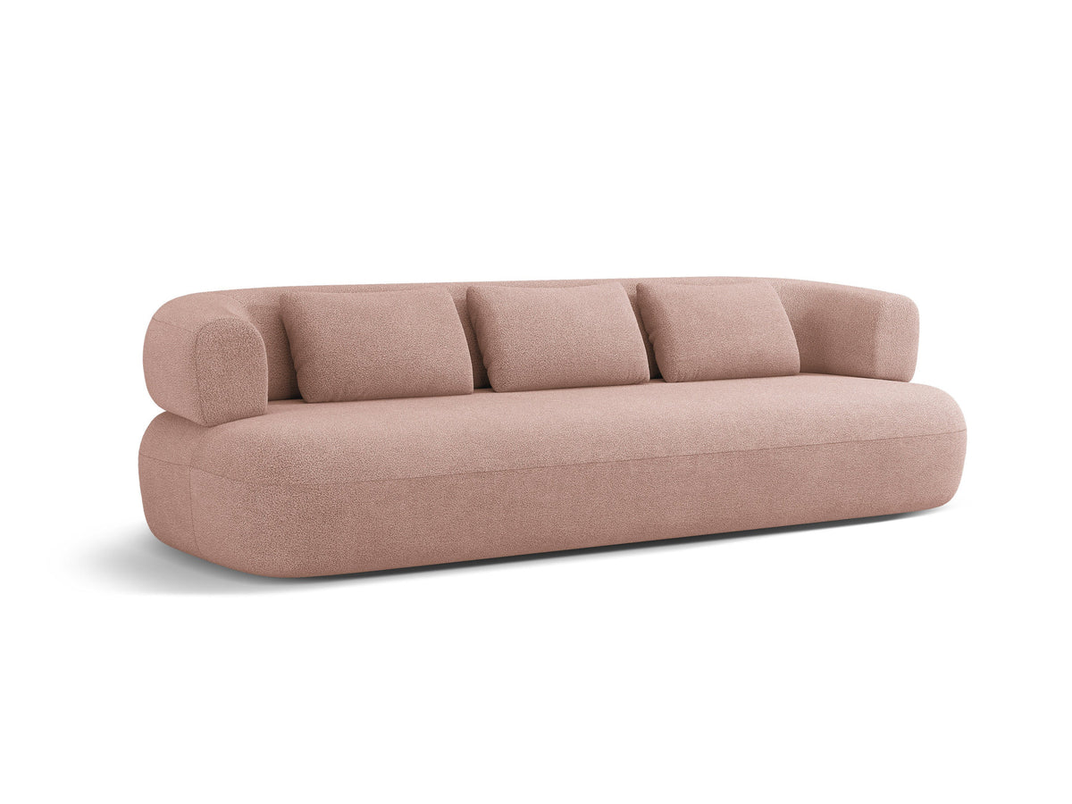 Jenny Boucle Sofa 4 Sitzer in Powder Pink-Now or Never präsentiert im Onlineshop von KAQTU Design AG. 4er Sofa ist von Micadoni