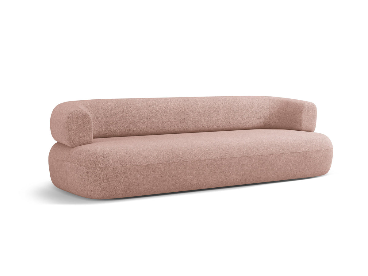 Jenny Boucle Sofa 4 Sitzer in Powder Pink-Now or Never präsentiert im Onlineshop von KAQTU Design AG. 4er Sofa ist von Micadoni