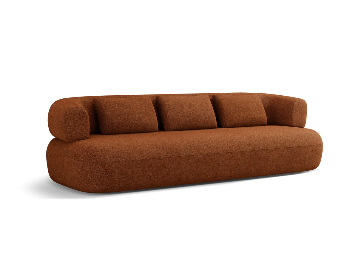 Jenny Boucle Sofa 4 Sitzer in Brick-Now or Never präsentiert im Onlineshop von KAQTU Design AG. 4er Sofa ist von Micadoni