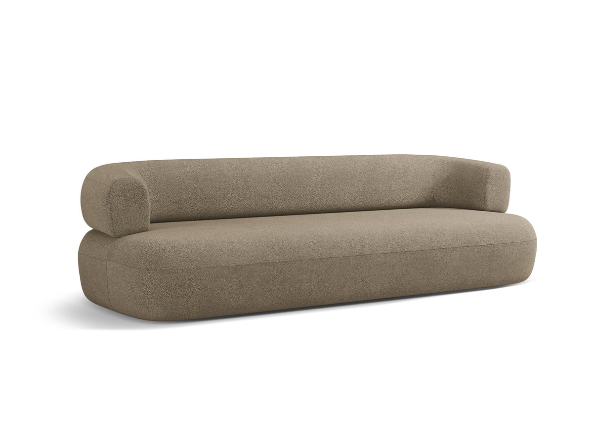 Jenny Boucle Sofa 4 Sitzer in Light Brown-Now or Never präsentiert im Onlineshop von KAQTU Design AG. 4er Sofa ist von Micadoni