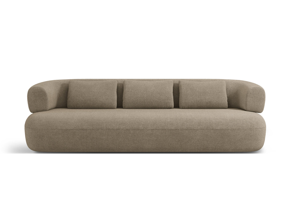 Jenny Boucle Sofa 4 Sitzer in Light Brown-Now or Never präsentiert im Onlineshop von KAQTU Design AG. 4er Sofa ist von Micadoni
