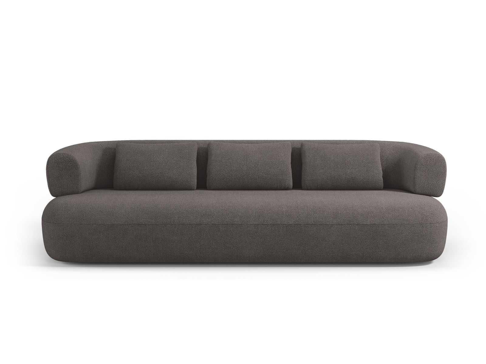 Jenny Boucle Sofa 4 Sitzer in Grey-Now or Never präsentiert im Onlineshop von KAQTU Design AG. 3er Sofa ist von Micadoni