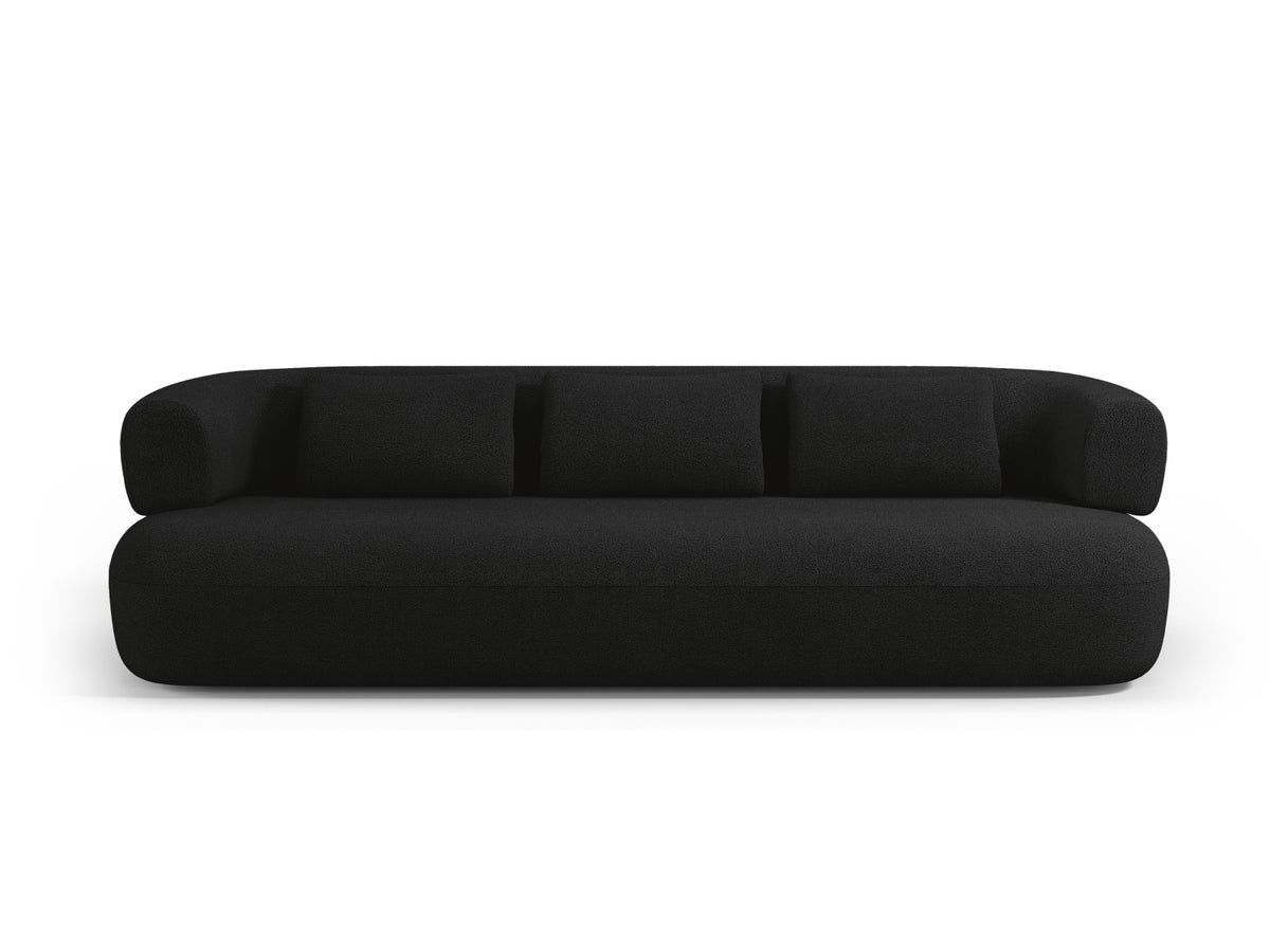 Jenny Boucle Sofa 4 Sitzer in Black-Now or Never präsentiert im Onlineshop von KAQTU Design AG. 3er Sofa ist von Micadoni