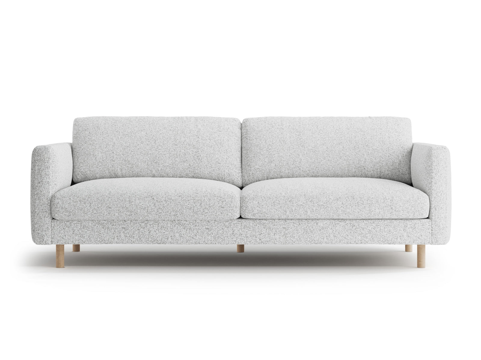 Eden Sofa 4 Sitzer in Light Grey Melange-Puente präsentiert im Onlineshop von KAQTU Design AG. 4er Sofa ist von Micadoni