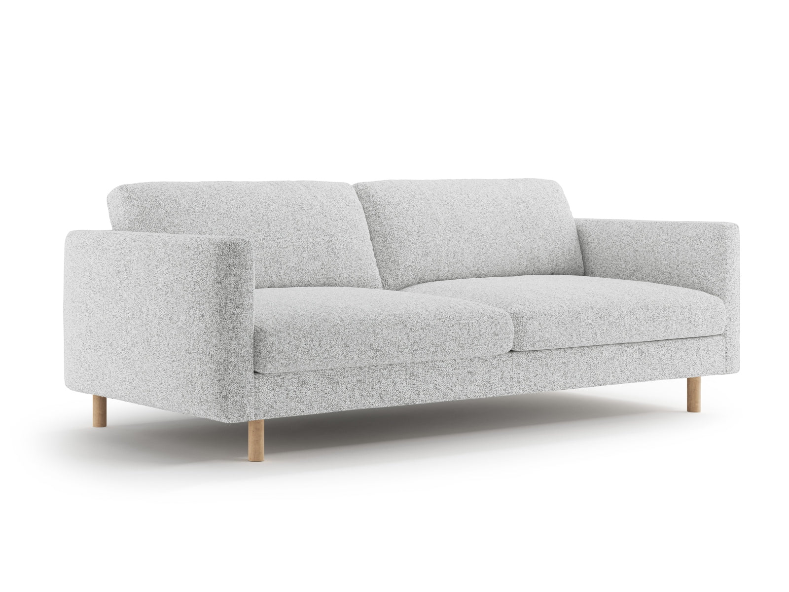 Elegantes Eden Sofa für 4 Personen in hellem Grau, stilvoll und modern, ideal für jedes Wohnzimmer, von Micadoni.