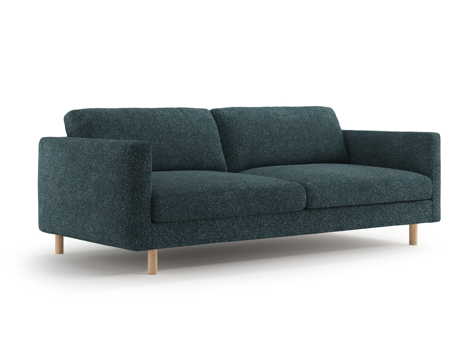 Elegantes Eden Sofa in Grün-Blau Melange, ideal für stilvolle Wohnräume. Komfortables 4-Sitzer Design von Micadoni.