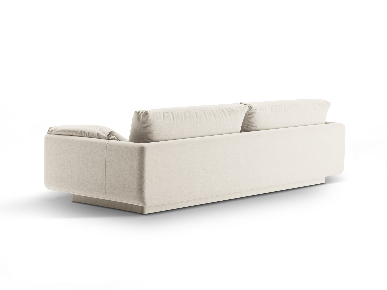 Modernes Torino 4-Sitzer Sofa in sanftem Ivory-Wind, perfekt für gemütliche und elegante Wohnambiente. Hochwertige Materialien von Micadoni.