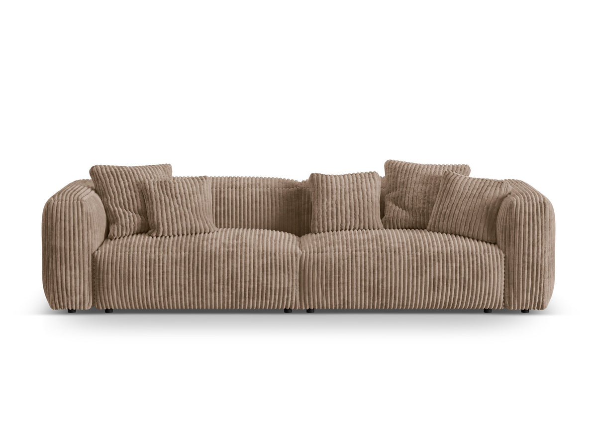 Martina Modulares Sofa 4 Sitzer in Acorn-Tilia präsentiert im Onlineshop von KAQTU Design AG. 4er Sofa ist von Micadoni