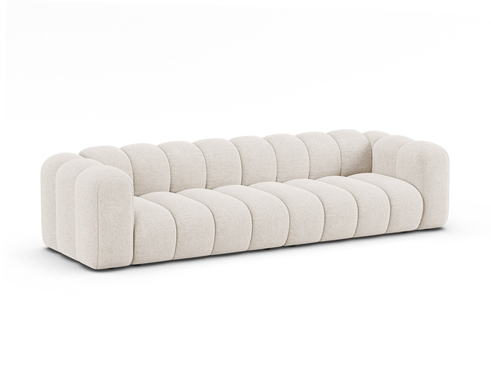 Elegantes Lupine Modular Sofa für 4 Personen in sanftem Beige, ideal für stilvolle Wohnräume, erhältlich bei KAQTU Design AG.