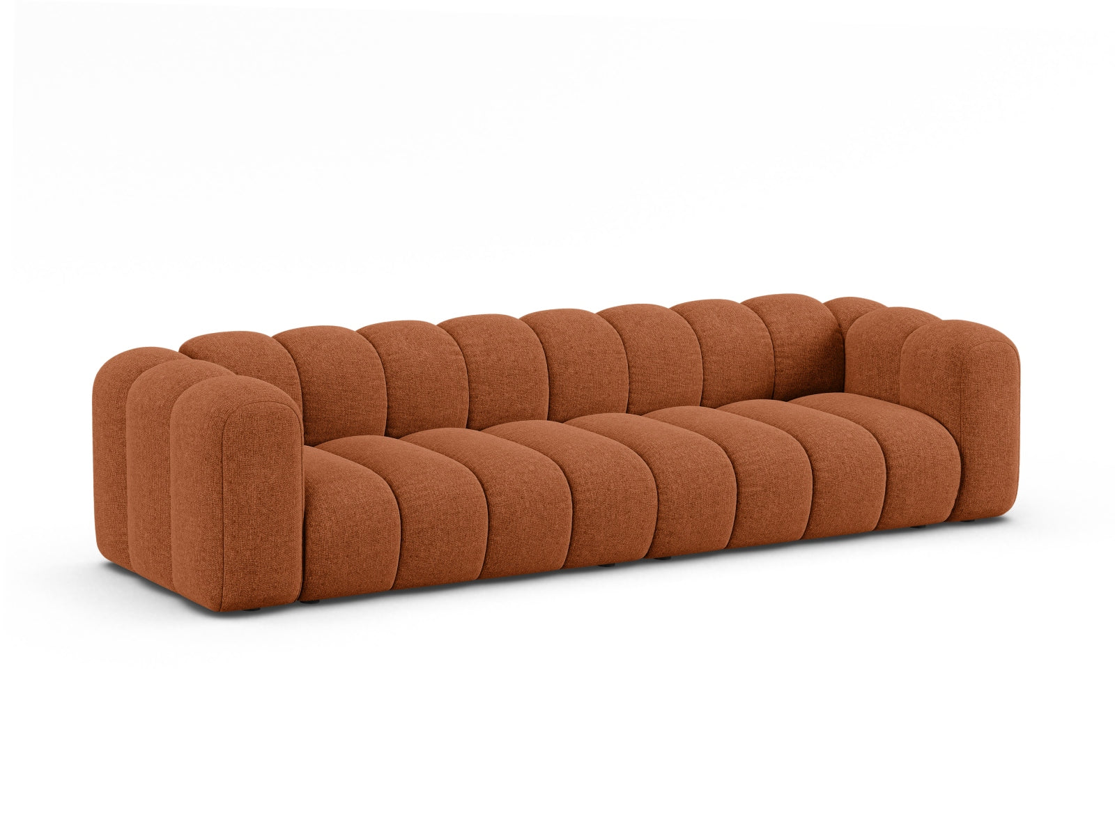 Elegantes Lupine Modular Sofa für 4 Personen in der Farbe Brick-Eden, ideal für stilvolle Wohnräume, erhältlich bei KAQTU Design AG.