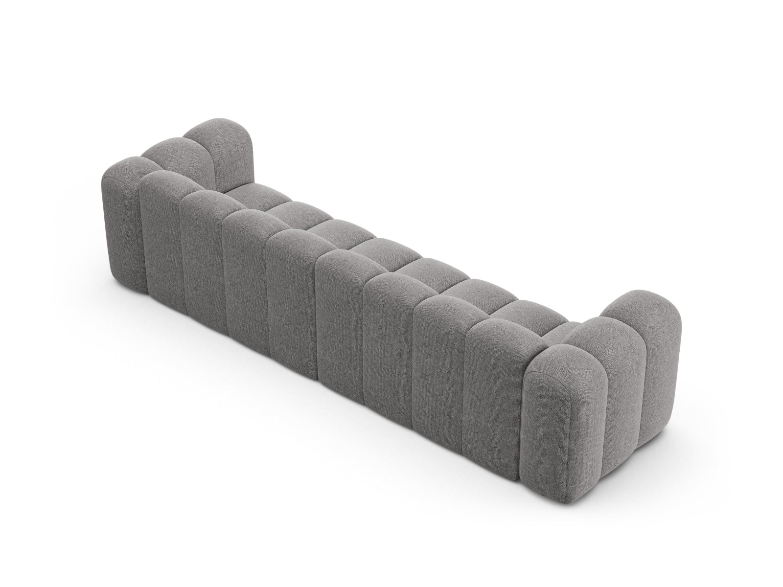 Modernes 4-Sitzer Sofa Lupine von Micadoni in sanftem Grau, perfekt für entspannte Stunden und stilvolle Einrichtung.